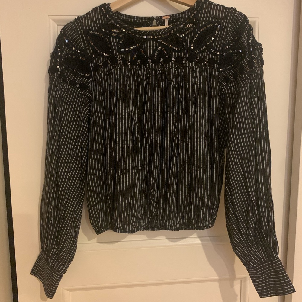 Black Free People crop top